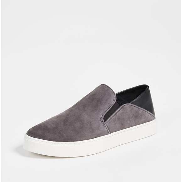 Shoes - New- Vince Garvey Grey Suede Fold Down Heel Shoes